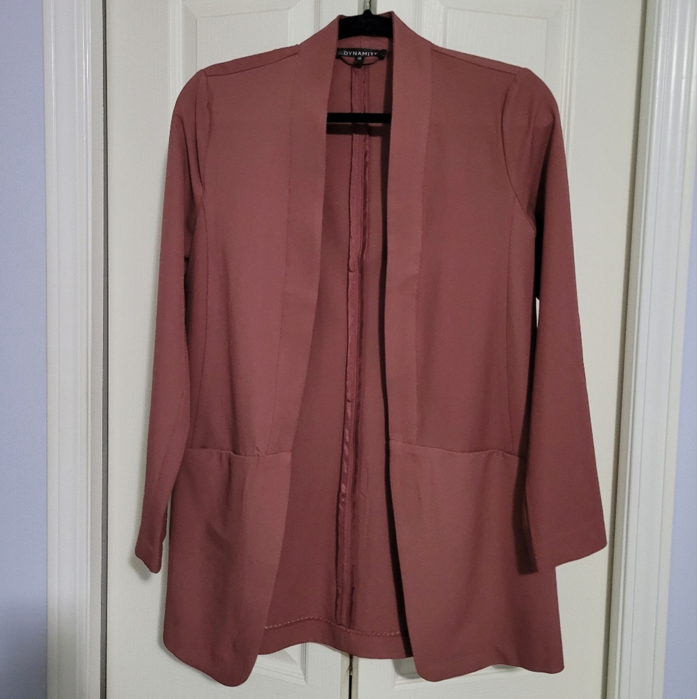 Dynamite, dusty rose blazer, size small